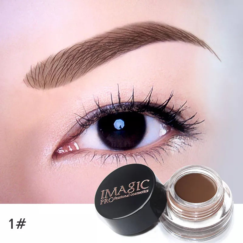 IMAGIC Professional Eyebrow Gel 6 Colors Eyebrow Enhancer Brow Enhancers Tint Makeup Eyebrow Brown With Brow Brush Tools